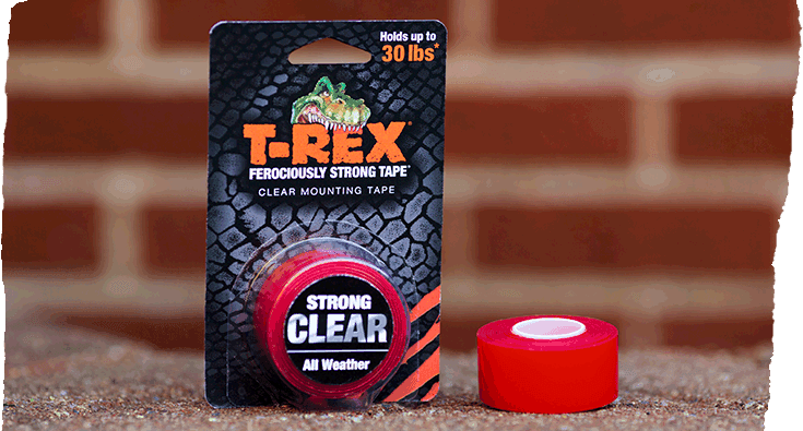 T-Rex® Clear Repair Tape with All-Weather Crystal Clear